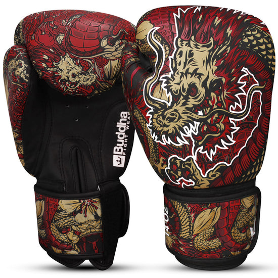 Guante de Boxeo Kick Boxing Muay Thai Full Contact Everlast Fighter Gloves  Rojo