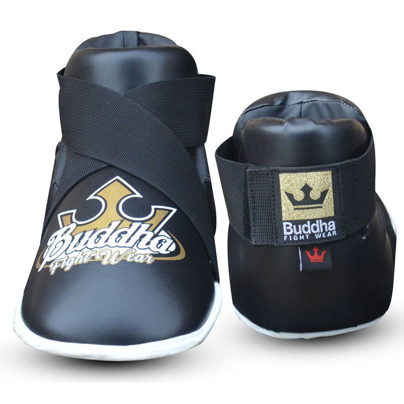 Tibia Black Shin Guards Approved for Muay Thai Kick Boxing Full Contac –  Buddha Fight Wear