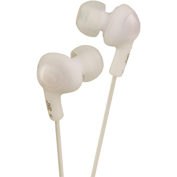 JVC HAFR6W Gumy Plus Earbuds with Remote & Microphone (White)