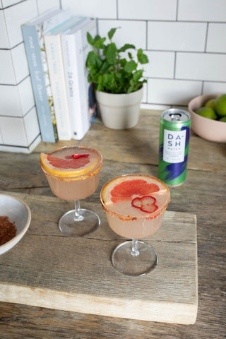 Picante cocktail made with DASH lime sparkling water
