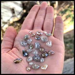 our jewelry materials conflict-free diamonds, handful of diamonds
