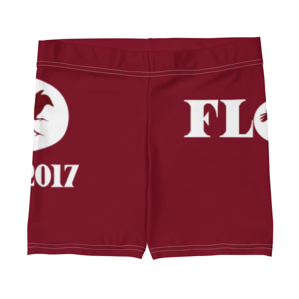 maroon biker shorts