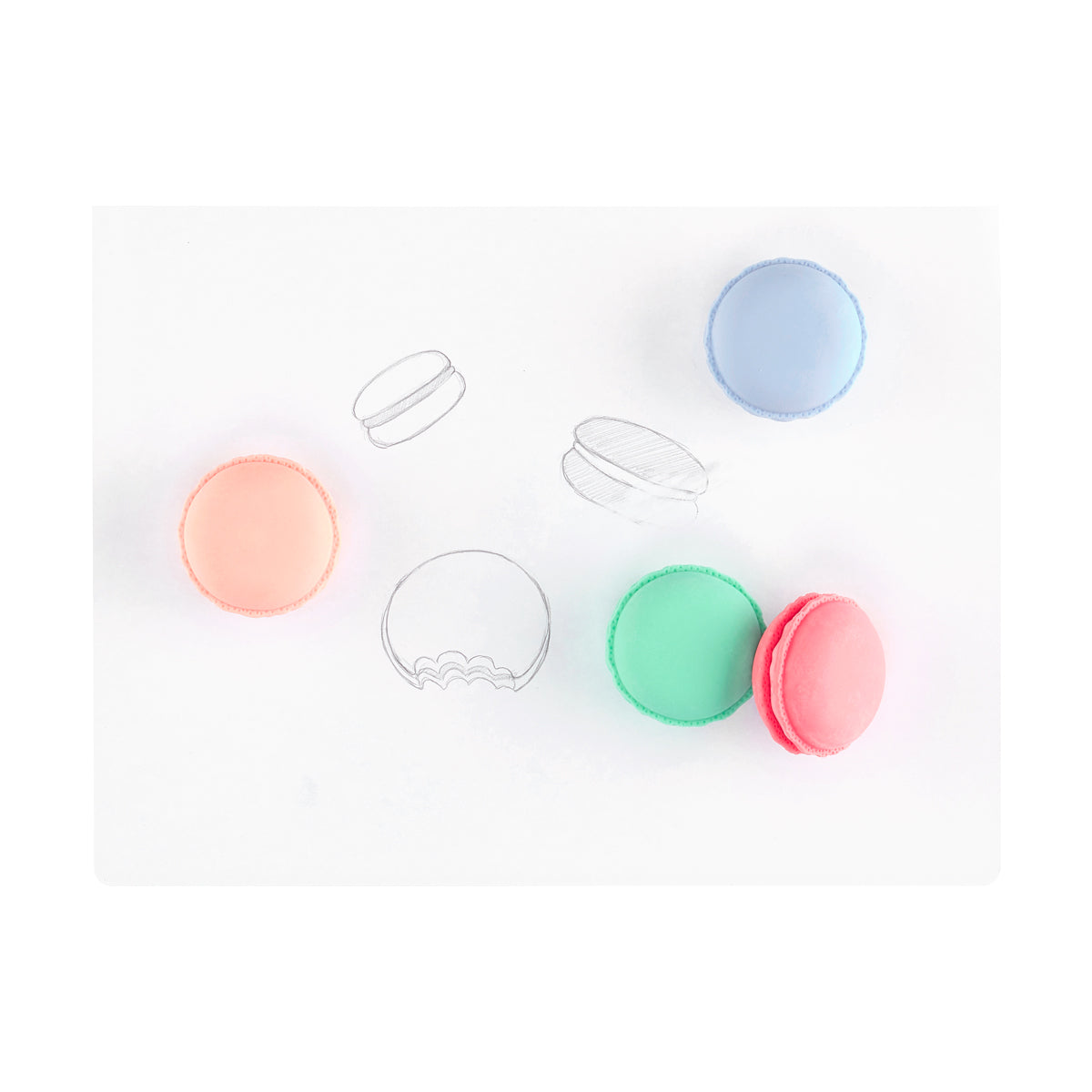 Le Macaron Patisserie Scented Erasers