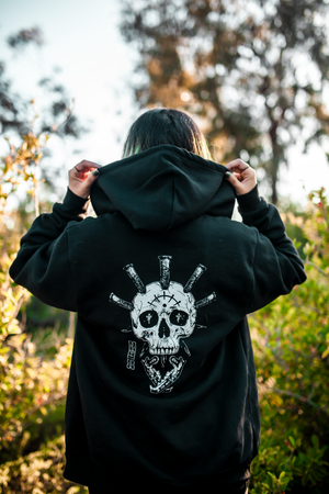 saints skull hoodie