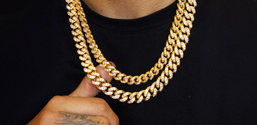 real gold iced chain