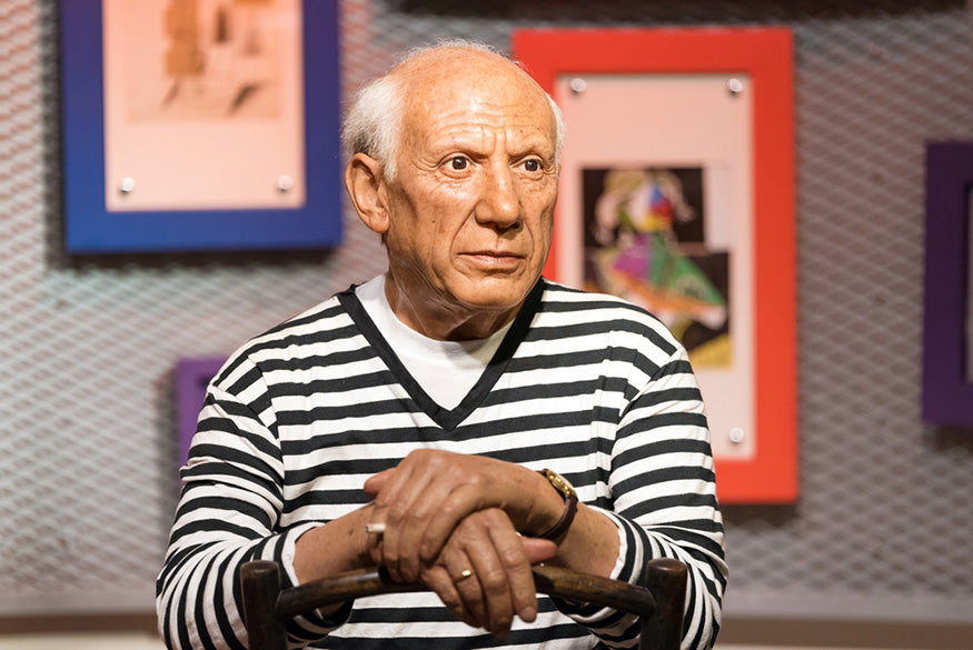 wax sculpture of pablo picasso