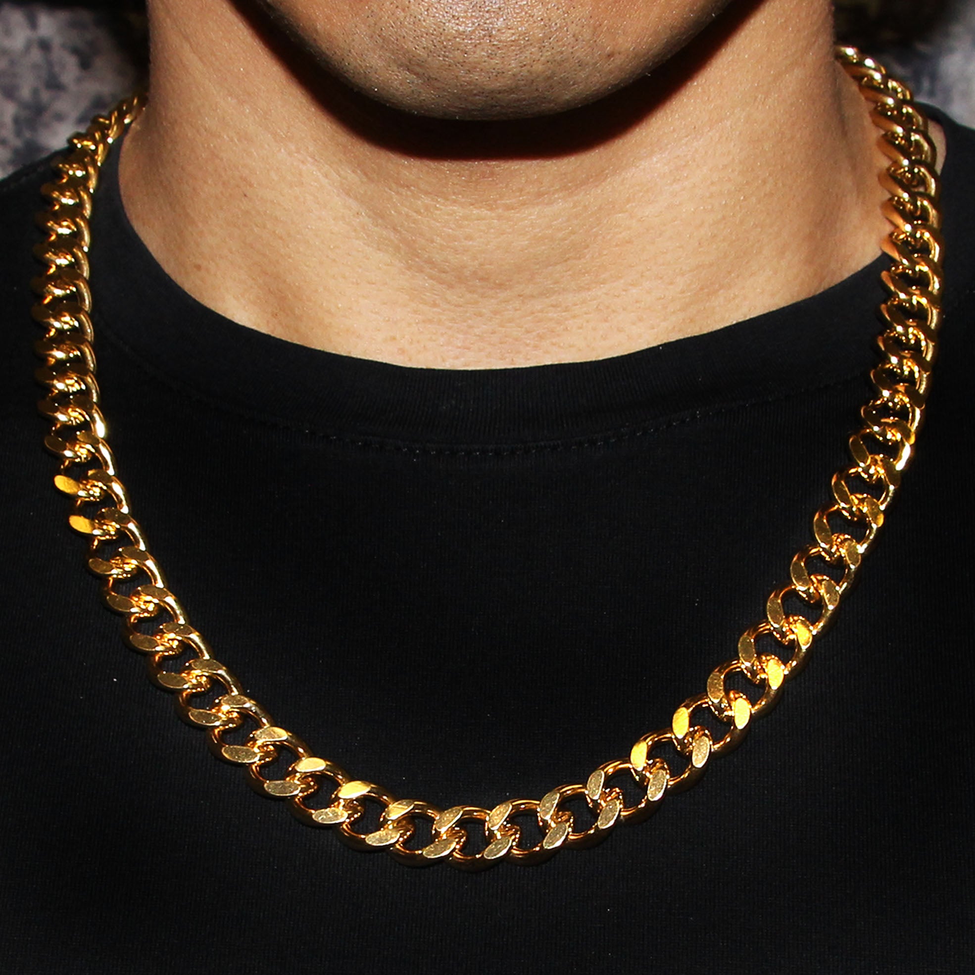 14K Gold Mens Cuban Curb Chain – goldurban.com