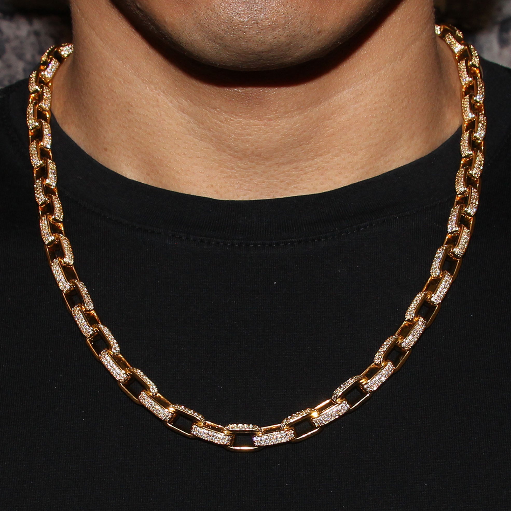 14k Gold Mens Hermes Link Chain 