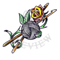 knitting tattoo flash