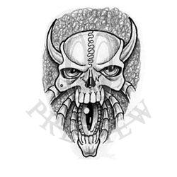 Evil Skull Tattoo Designs Gifts  Merchandise for Sale  Redbubble