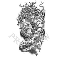 Outline Chinese Dragon Illustration Tattoo Design Stock Vector Royalty  Free 1553272043  Shutterstock