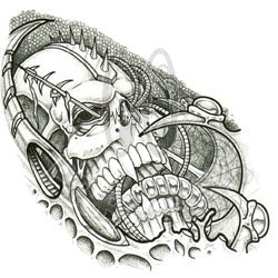 Winged Skull Symbol Stock Illustration  Download Image Now  Tattoo  Biker Indigenous Culture  iStock