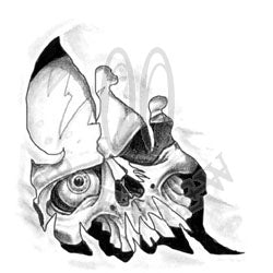 Demon Skull Tattoo Design by LordMykill on DeviantArt