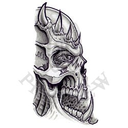 4900 Evil Skull Tattoo Designs Drawing Illustrations RoyaltyFree Vector  Graphics  Clip Art  iStock