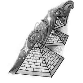 pyramid tattoo drawing