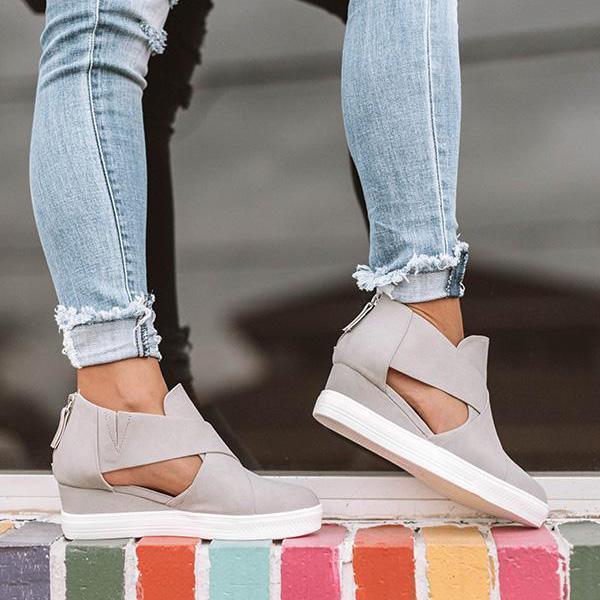 stylish wedge sneakers