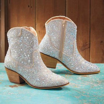 Corkys Shine Bright Clear Rhinestones Boots