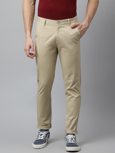 Buy Olive Brown Skinny Fit Cargo Trousers online  Looksgudin