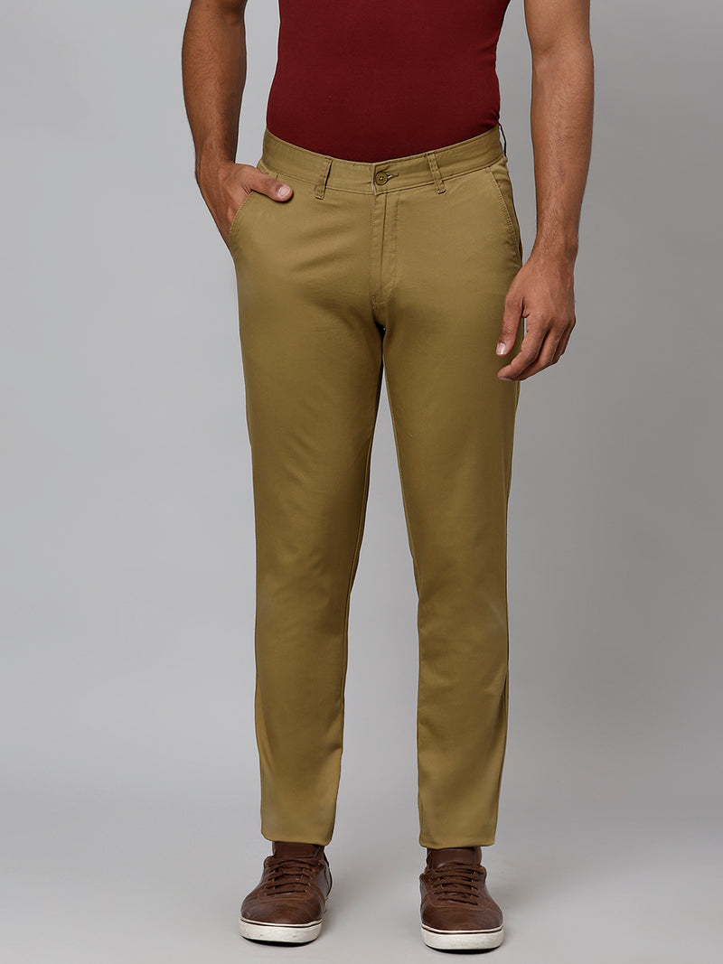 Buy online Solid Brown Flat Front Chinos Trouser from Bottom Wear for Men  by V-mart for ₹709 at 5% off | 2024 Limeroad.com