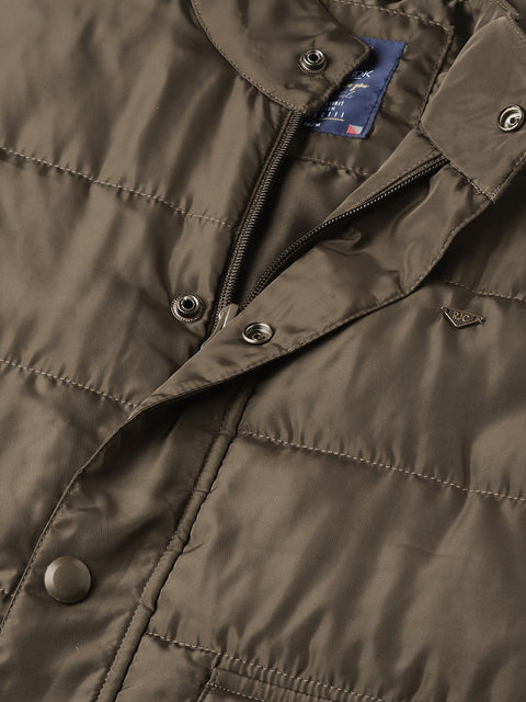 Olive Casual Jacket close view 