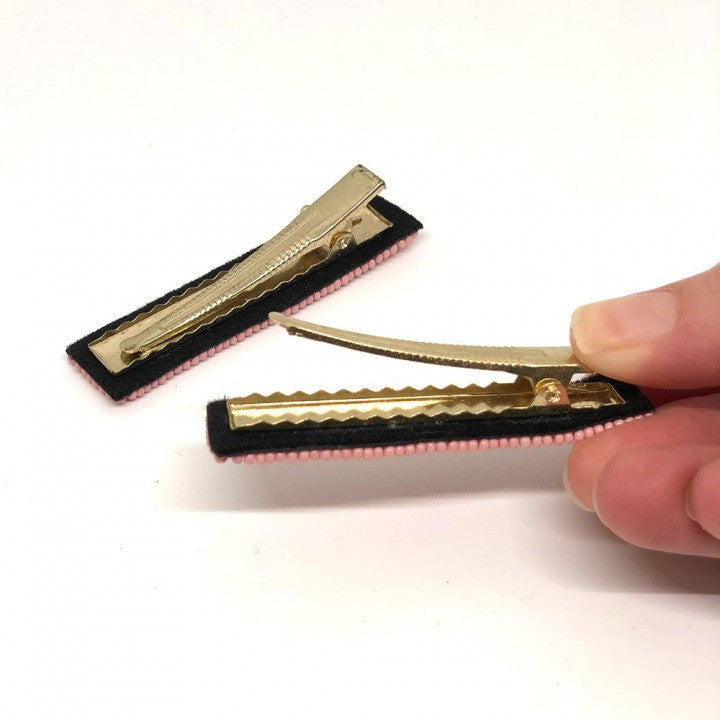Mint & Teal Beaded Hair Clip (Set of 2)