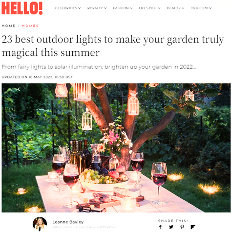 Our Colourful Outdoor Solar Garden Lanterns in Hello