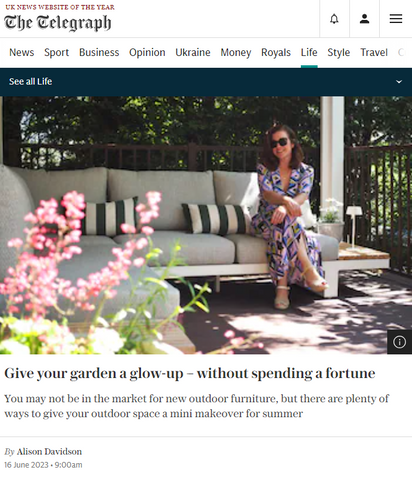 Our Colourful Outdoor Solar Garden Lanterns in The Telegraph