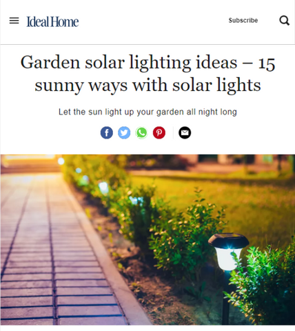 Our Colourful Outdoor Solar Lanterns in Ideal Home
