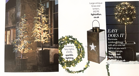 Our Greenery Fairy and String Lights in Woman and Home
