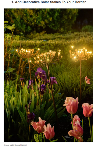Our Wild Fennel Solar Stake Lights and Garden Solar Ivy Lights in Homes and Gardens