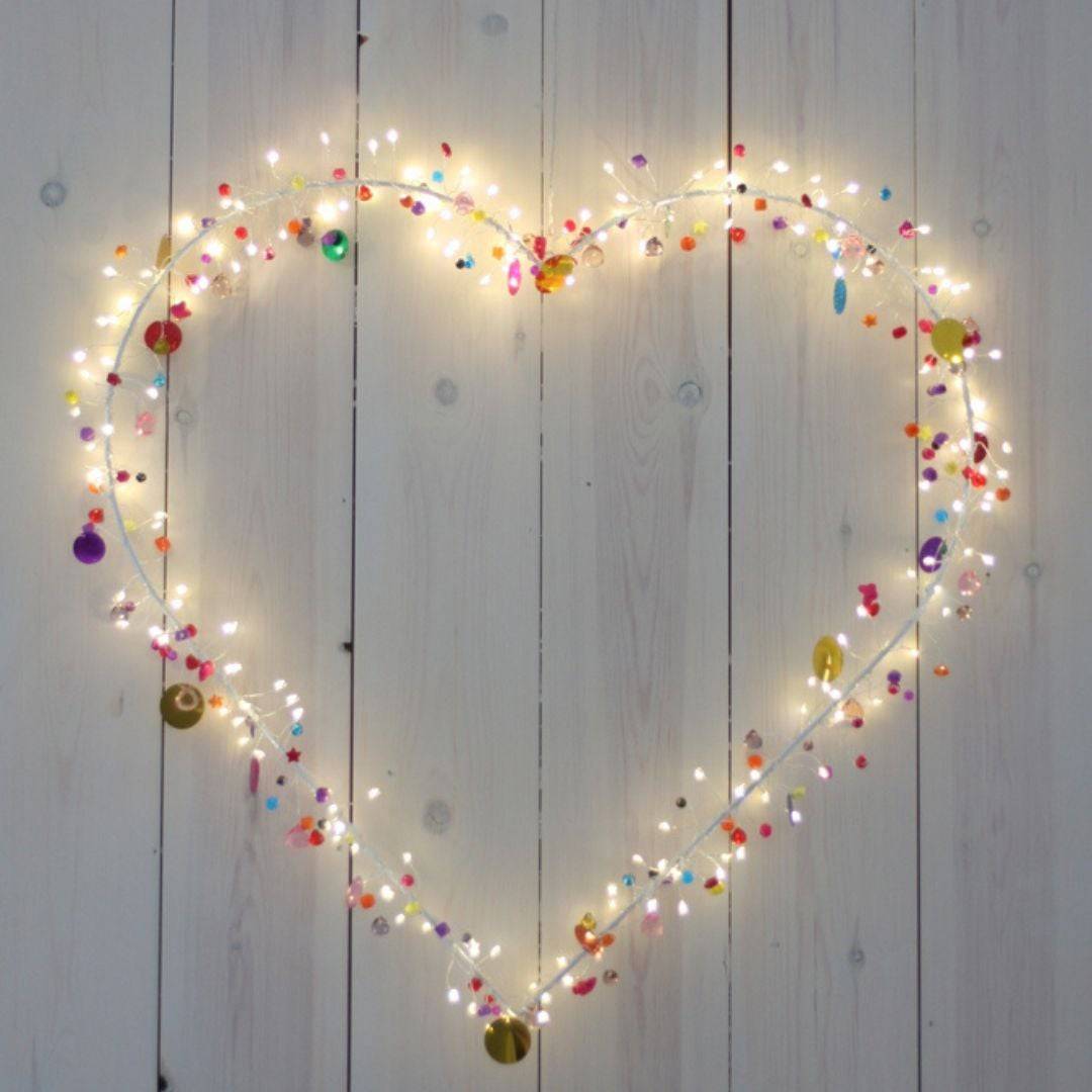 Boho Heart Wall Lights - sparkle.lighting product image