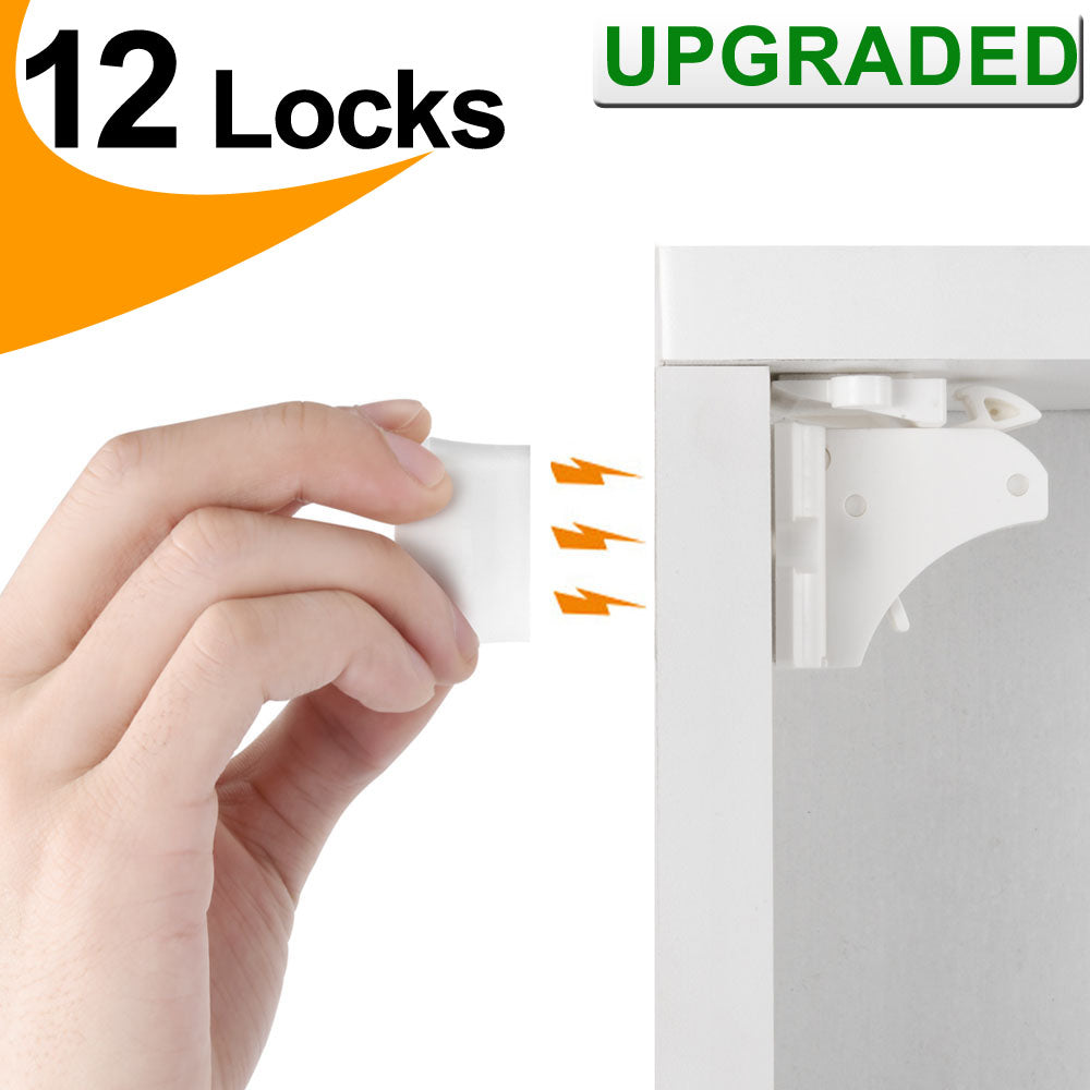 Vmaisi Baby Proofing Magnetic Cabinet Locks 12 Pack Vmaisi Safety