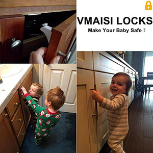 Vmaisi Baby Proofing Magnetic Cabinet Locks 12 Pack Vmaisi Safety