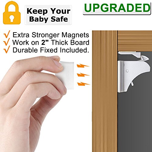 Baby Proofing Magnetic Cabinet Locks 4 Locks 1 Key Vmaisi Safety