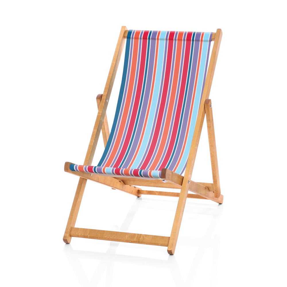 traditional striped deck chairs