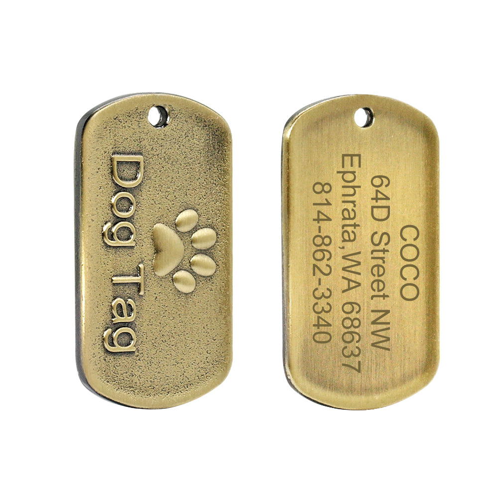 engraved dog tags