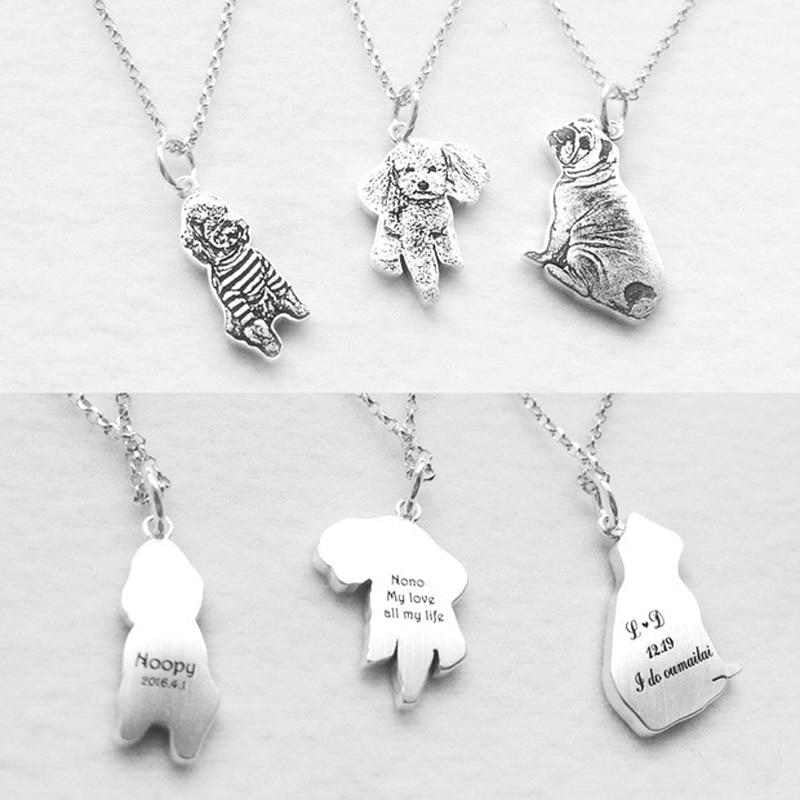 Personalized Pet Photo Necklace Sterling Silver - Pet Pet Buy