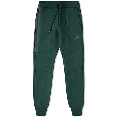 nike tech fleece green pants