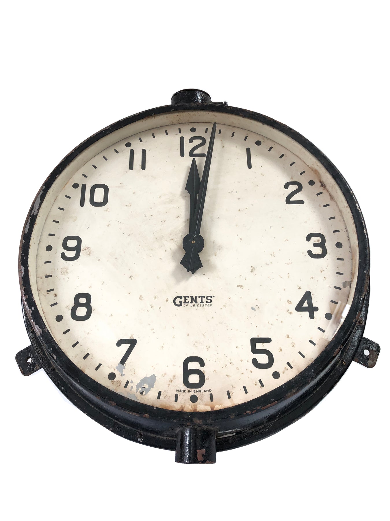 Vintage Gents Of Leicester Factory Railway Station Wall Clock John Zoffa