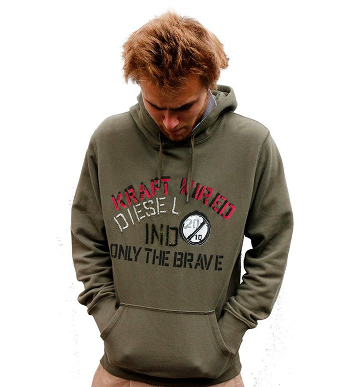 diesel only the brave hoodie