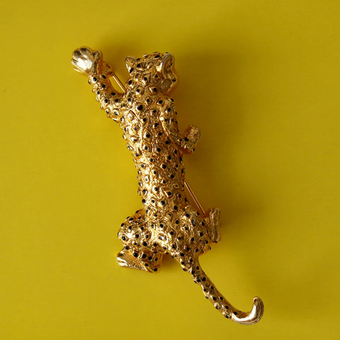 vintage leopard brooch from audra's brooches