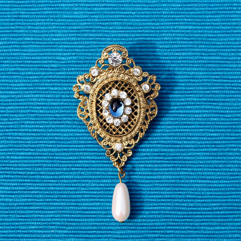 vintage pearl bridgerton style regency brooch