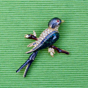 Pava Wholesale Phoenix Bird Brooch for Women Cubic Zirconia Bird Broaches Pins,20 Pieces