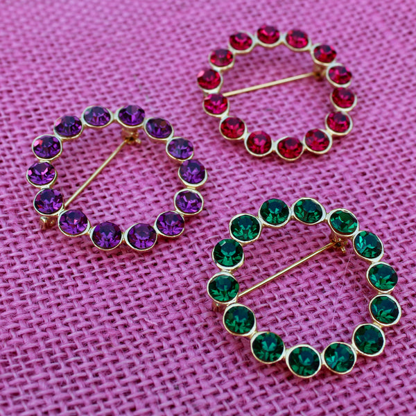 Green Red or Purple Wreath