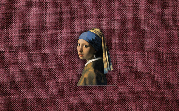 Vermeer painting on hemp canvas