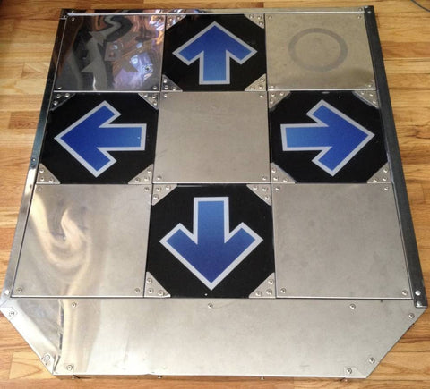 Dance Dance Revolution DDR MyMyBox BlueShark Hard Metal Dance Pad