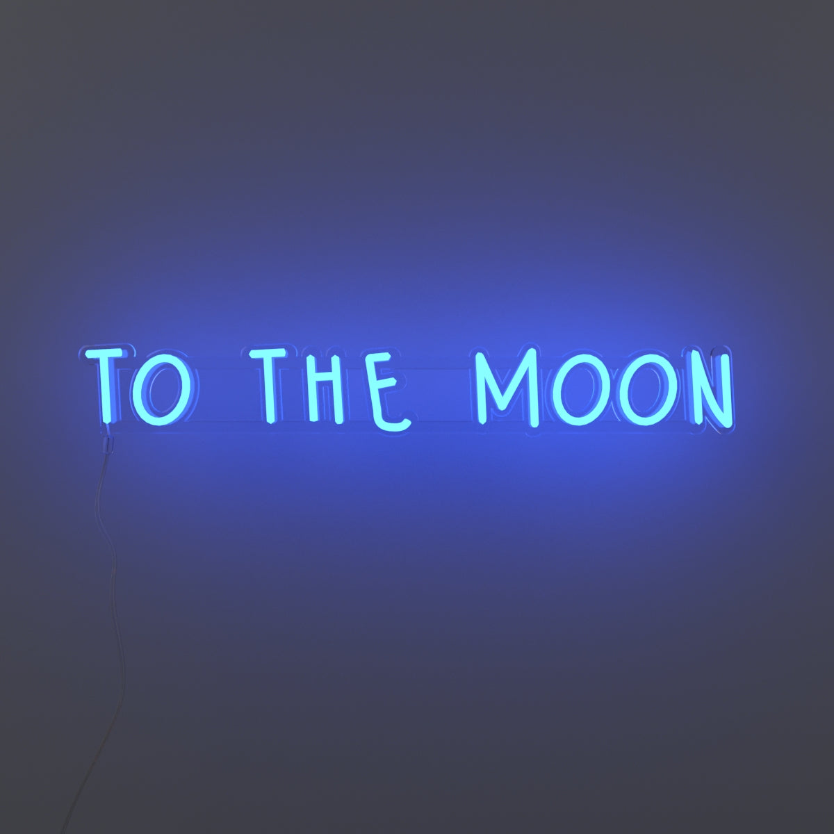 to the moon neon sign