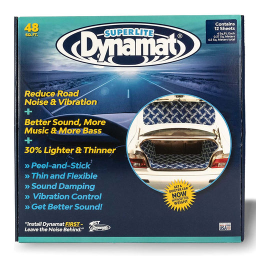  Dynamat 10648 18 x 32 Self-Adhesive Sound Deadener with  Superlite Bulk Pack, (Set of 12) : Automotive