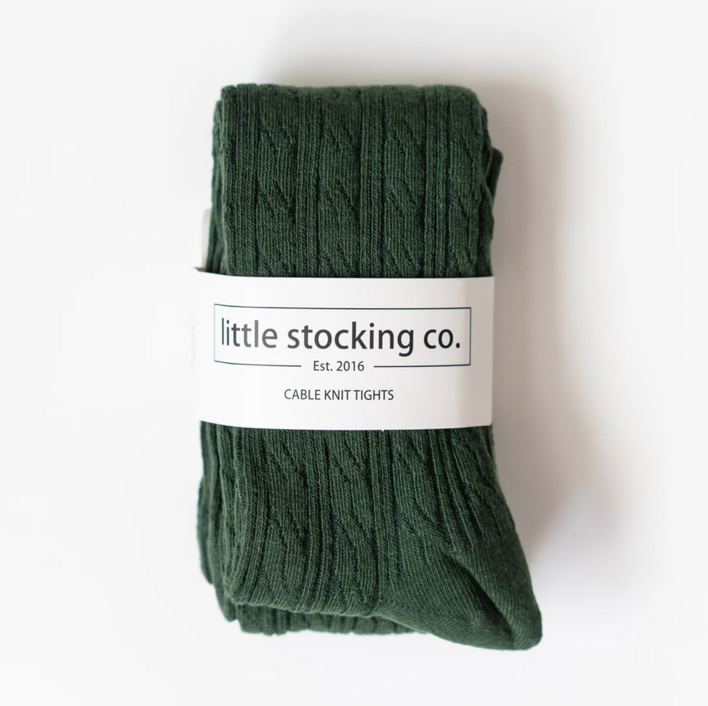 Little Stocking Co. Cable Knit Tights - Vanilla – The Olive Tree Boutique