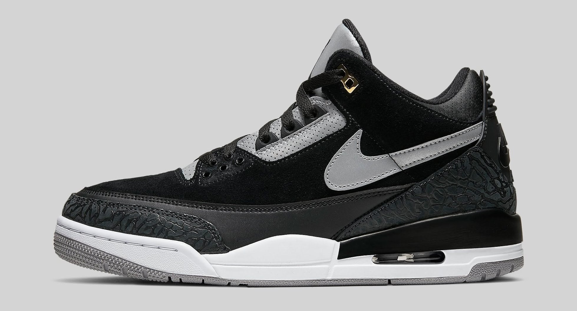 jordan 3 black cement metallic gold